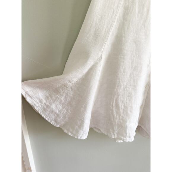 J.Crew | NWT Marilyn Linen mini dress in White | Sz 12 - Picture 4 of 10